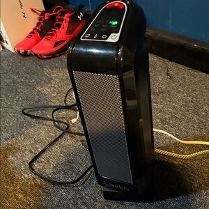 Lasko Black Tower Heater - Compact Home Office Heater